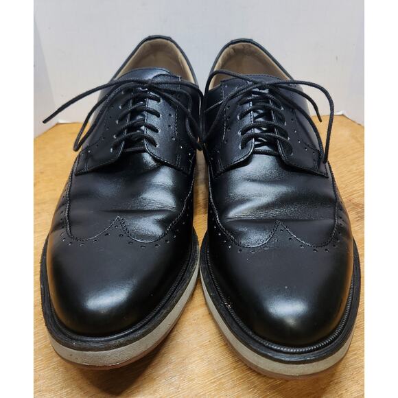 Allen Edmonds Mens Size 9.5 Brooklyn Light Wingtip Dress Shoes Black 3296 main image 10
